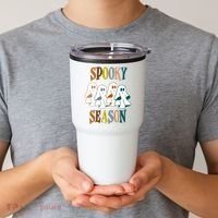 Spooky Season Halloween Ghost Festive Tumbler thumb 2