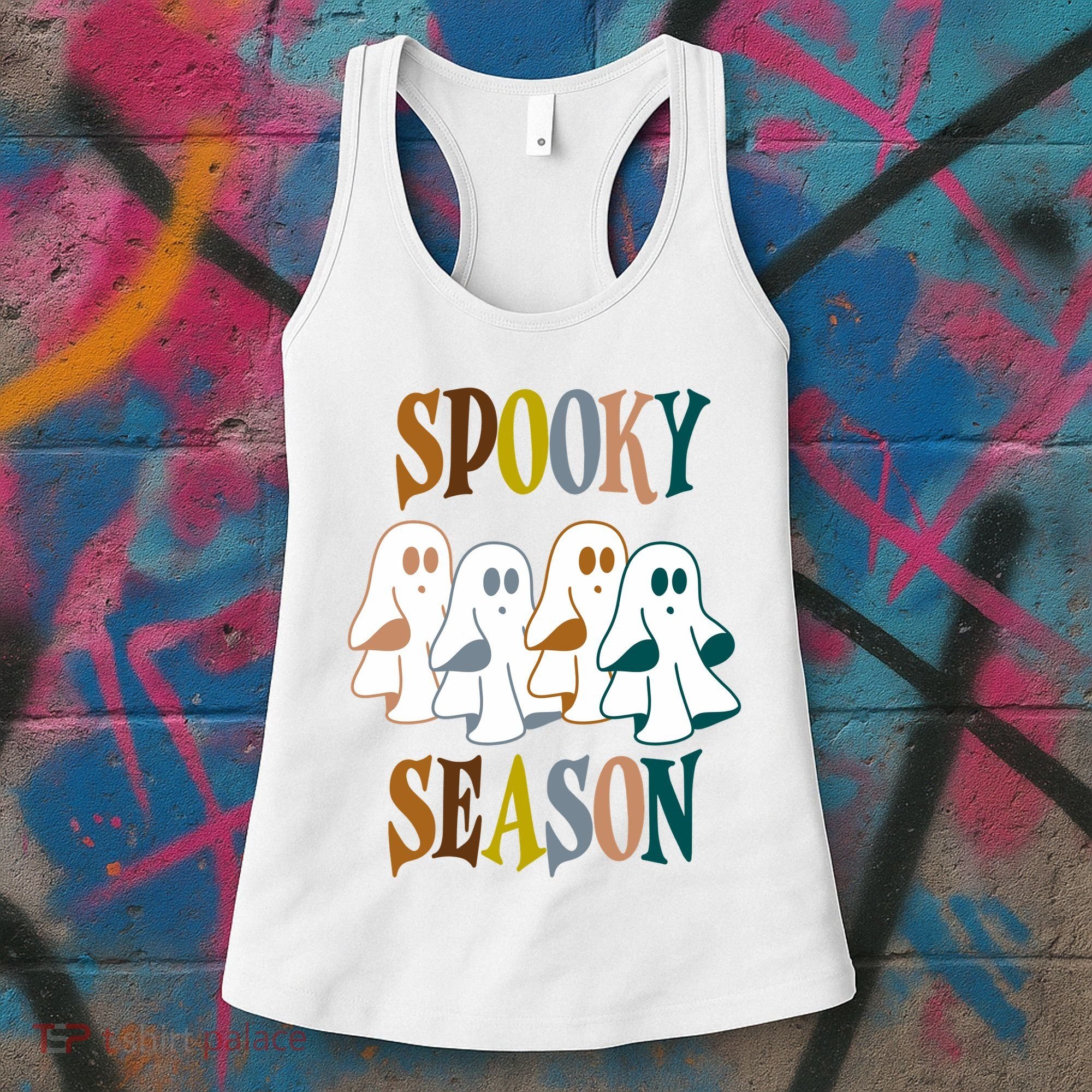 Spooky Season Halloween Ghost Festive Women's Tank Top