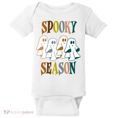 Spooky Season Halloween Ghost Festive Baby Bodysuit