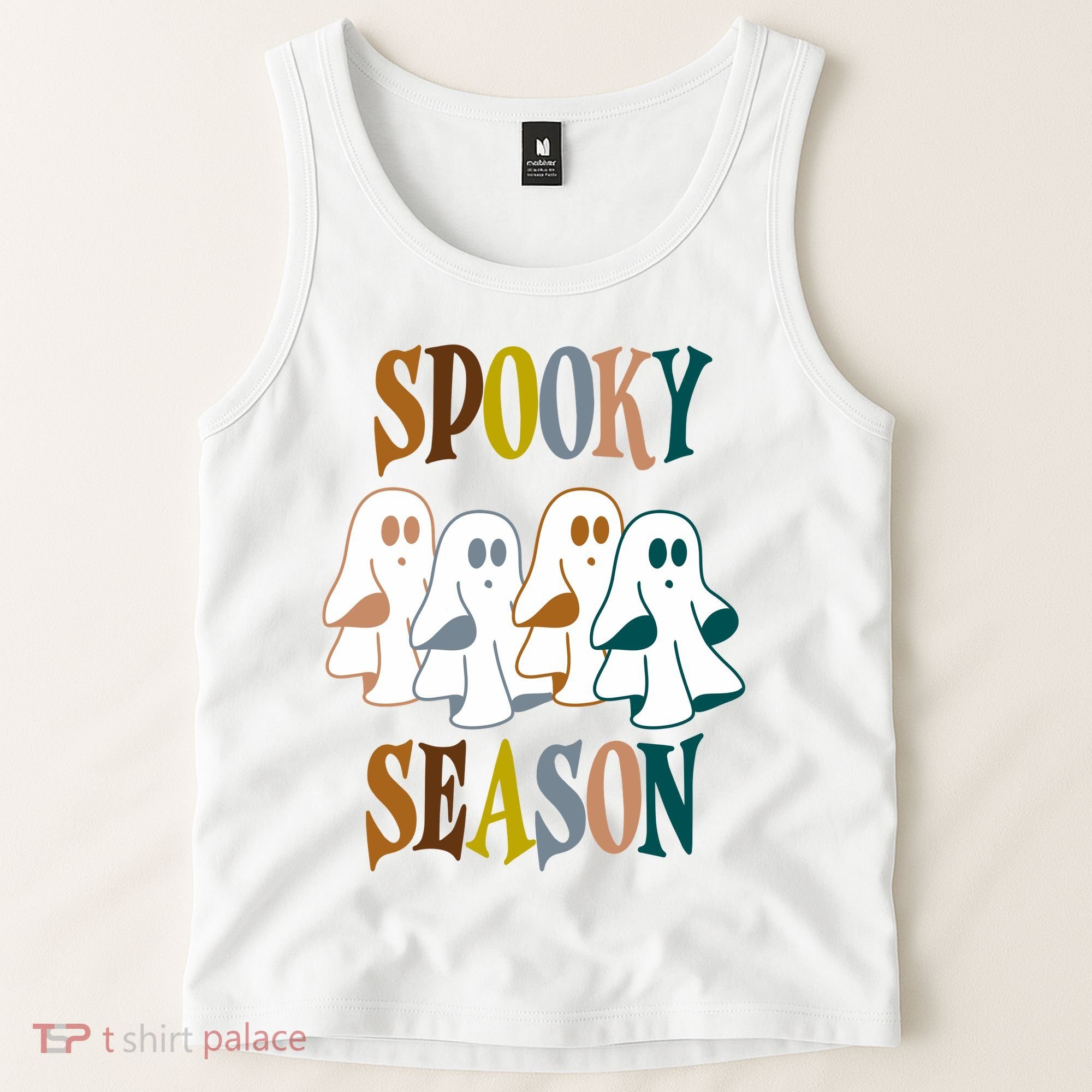 Spooky Season Halloween Ghost Festive Tank Top