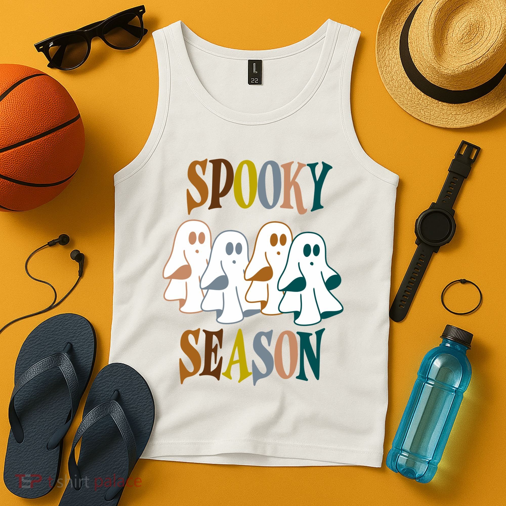 Spooky Season Halloween Ghost Festive Tank Top