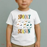 Spooky Season Halloween Ghost Festive Toddler T-Shirt thumb 2