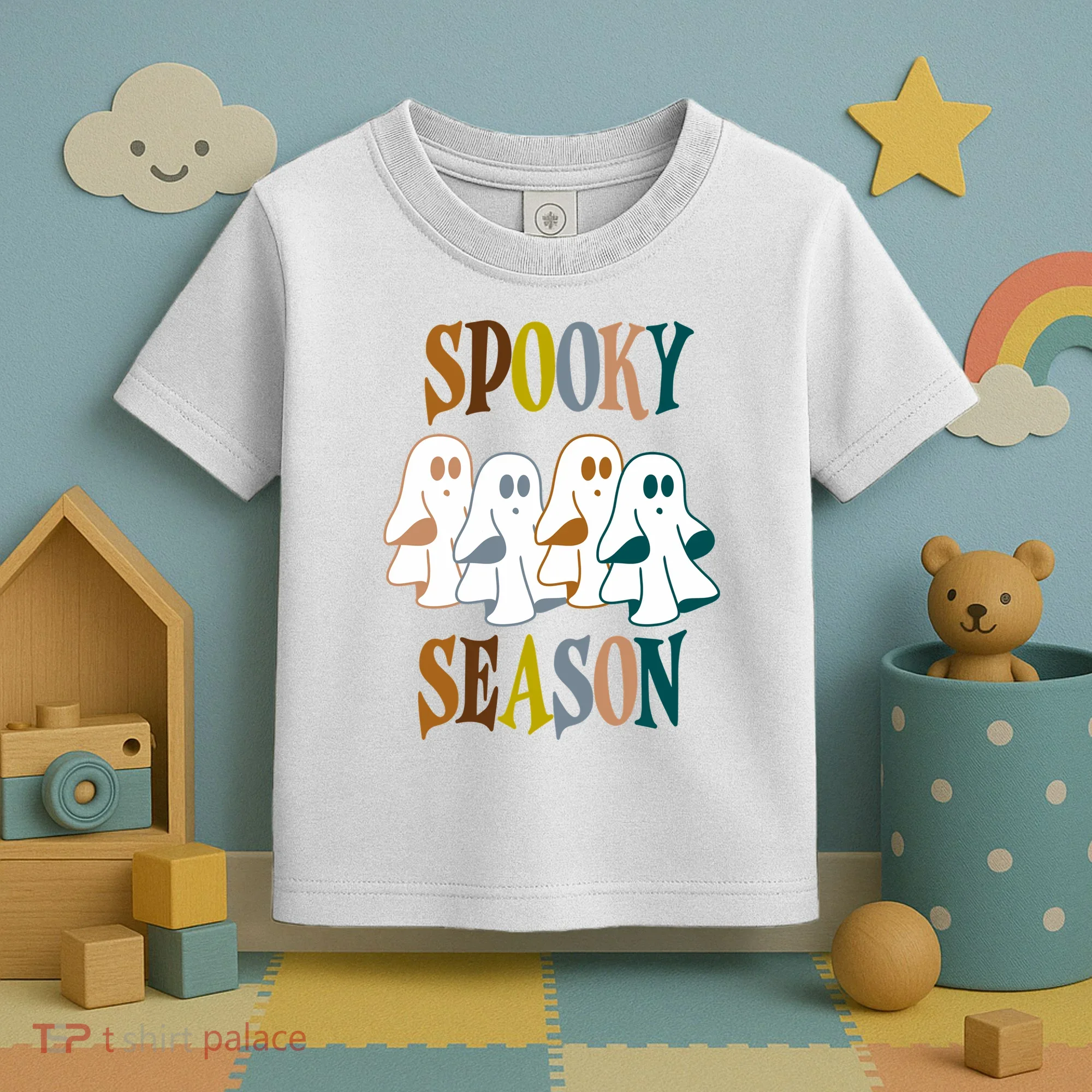 Spooky Season Halloween Ghost Festive Toddler T-Shirt