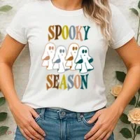 Spooky Season Halloween Ghost Festive Women's T-Shirt thumb 2