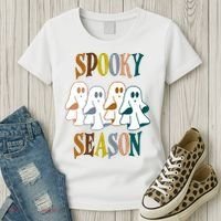 Spooky Season Halloween Ghost Festive Women's T-Shirt thumb 3