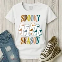 Spooky Season Halloween Ghost Festive Women's T-Shirt thumb 3