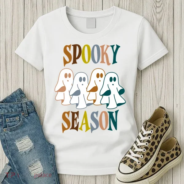 Spooky Season Halloween Ghost Festive Women's T-Shirt
