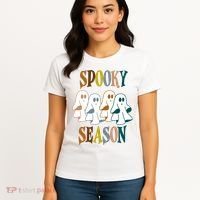 Spooky Season Halloween Ghost Festive Women's T-Shirt thumb 4