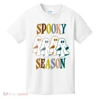 Spooky Season Halloween Ghost Festive Kids T-Shirt thumb 0