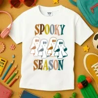 Spooky Season Halloween Ghost Festive Kids T-Shirt thumb 3