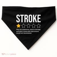 Stroke Survivor Heart Disease Warrior Fighter Cardiac Arrest USA-Made Doggie Bandana thumb 0