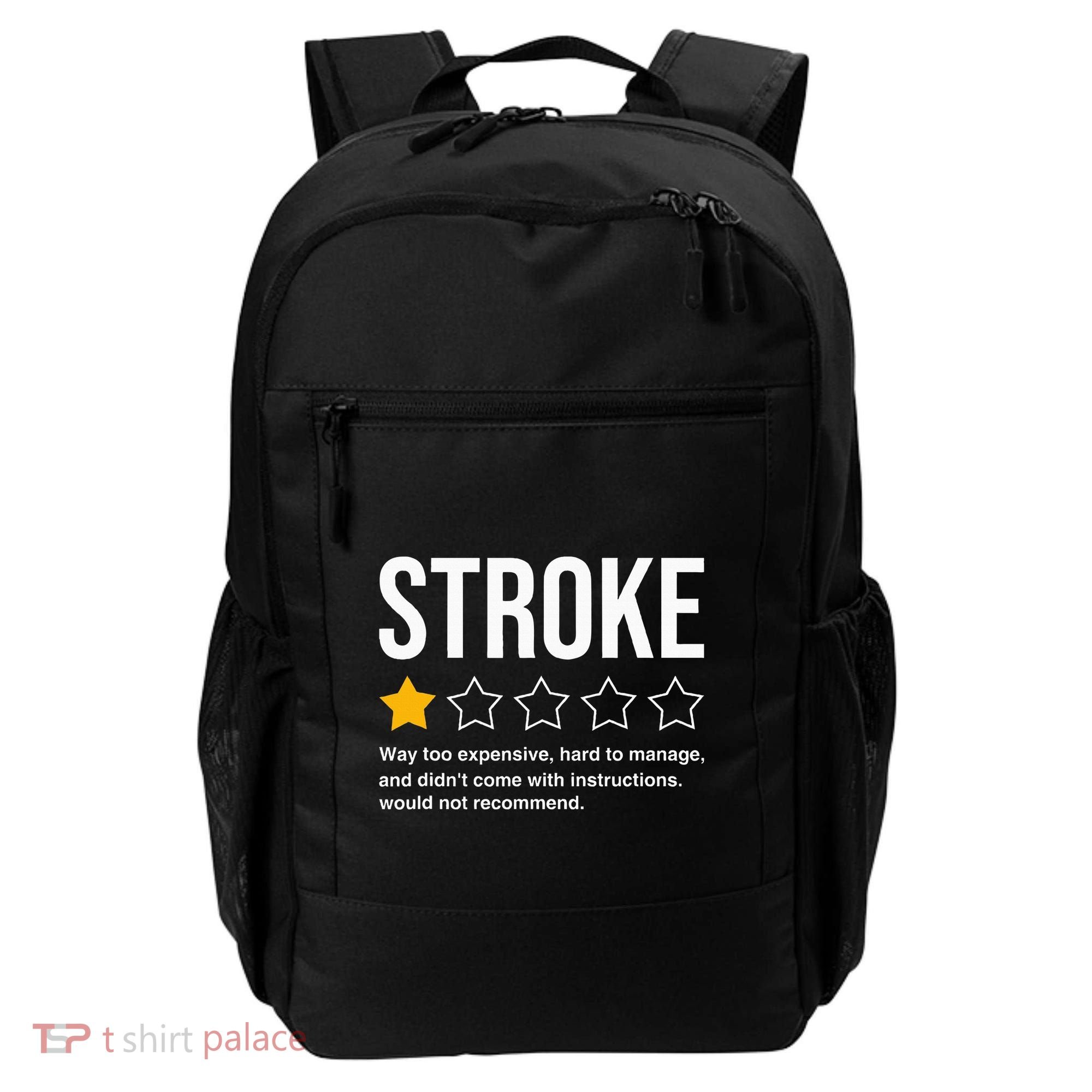 Stroke Survivor Heart Disease Warrior Fighter Cardiac Arrest Backpack