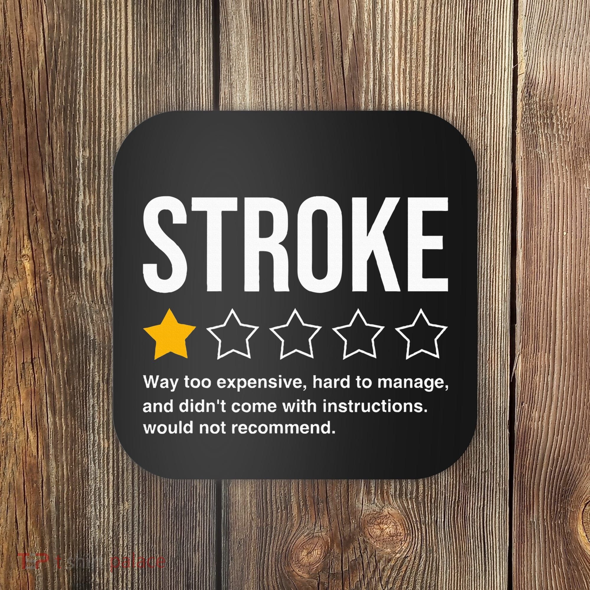 Stroke Survivor Heart Disease Warrior Fighter Cardiac Arrest Coaster