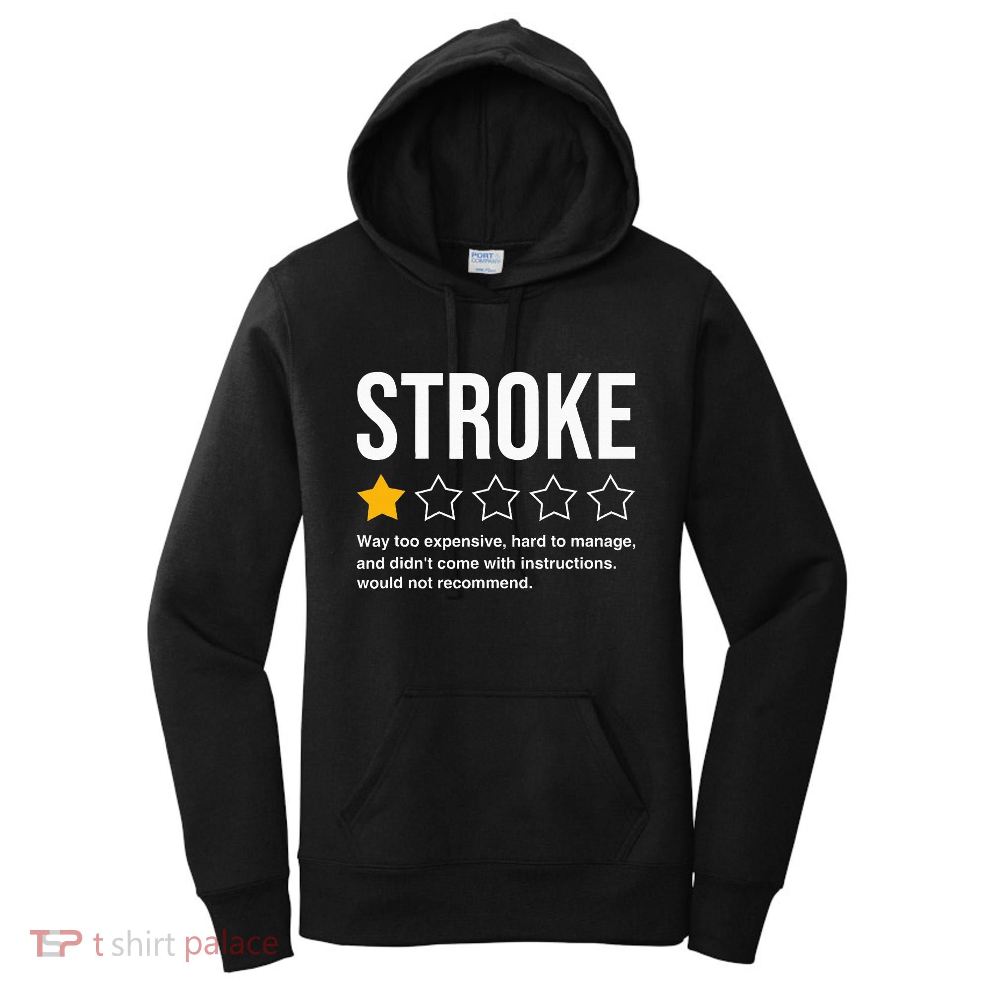 Stroke Survivor Heart Disease Warrior Fighter Cardiac Arrest Women's Hoodie