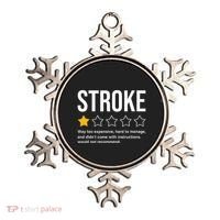 Stroke Survivor Heart Disease Warrior Fighter Cardiac Arrest Ornament thumb 0