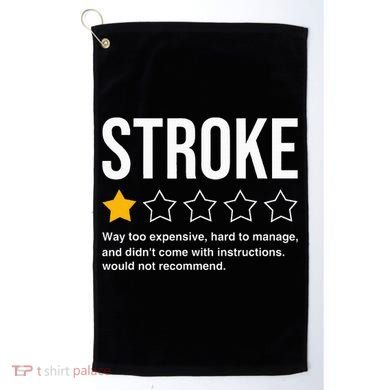 Stroke Survivor Heart Disease Warrior Fighter Cardiac Arrest Golf Towel