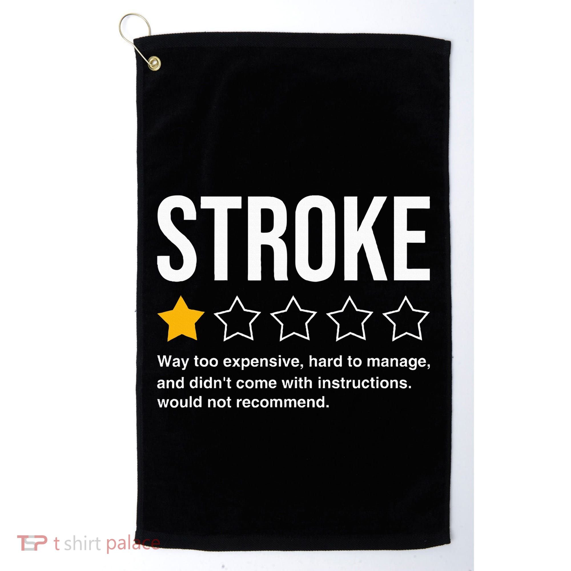 Stroke Survivor Heart Disease Warrior Fighter Cardiac Arrest Golf Towel