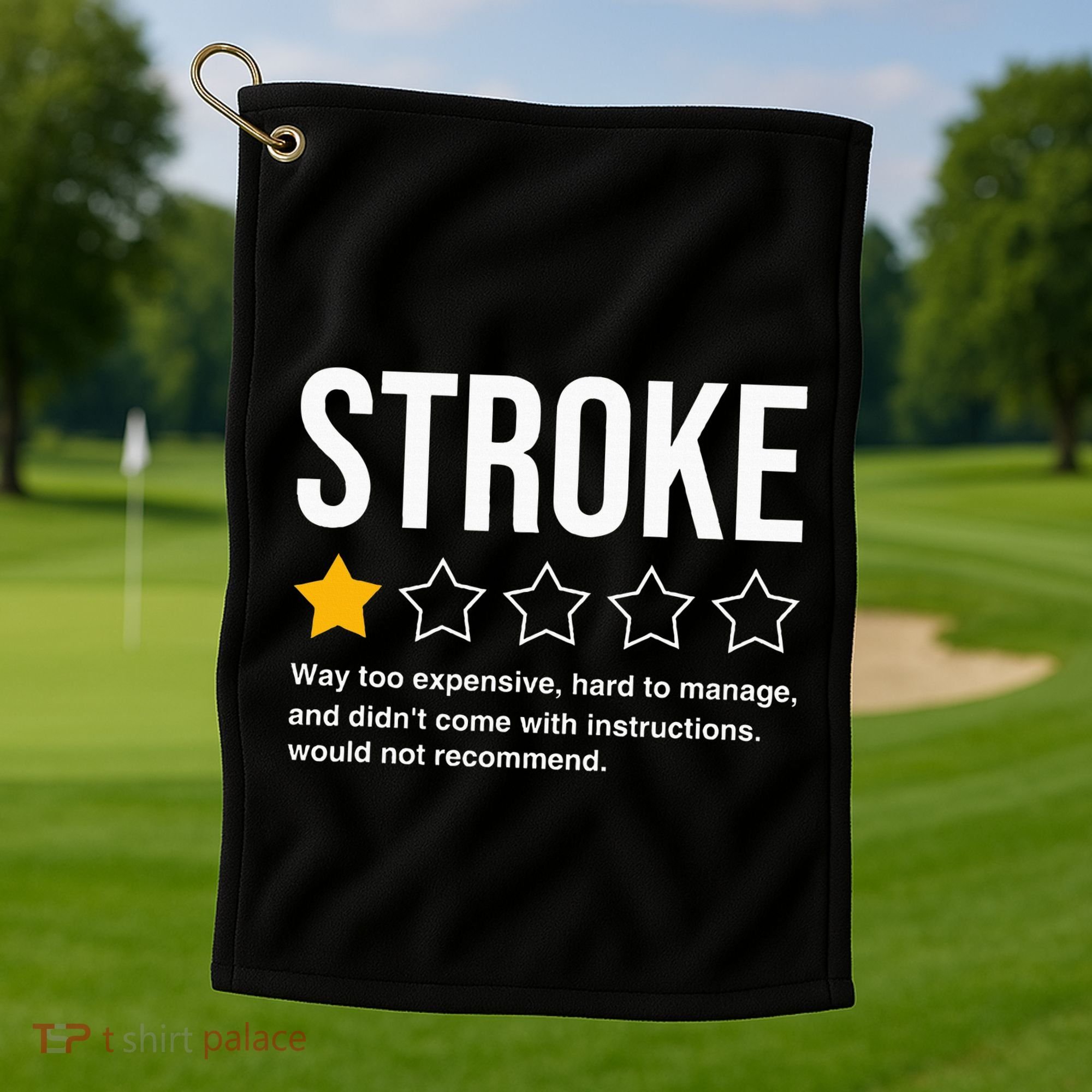 Stroke Survivor Heart Disease Warrior Fighter Cardiac Arrest Golf Towel