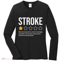 Stroke Survivor Heart Disease Warrior Fighter Cardiac Arrest Women's Long Sleeve Shirt thumb 0