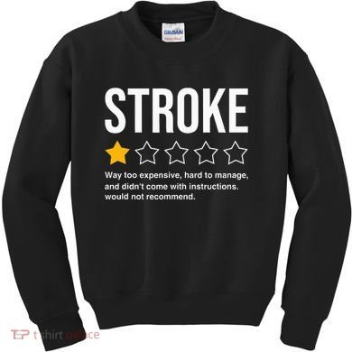 Stroke Survivor Heart Disease Warrior Fighter Cardiac Arrest Kids Sweatshirt