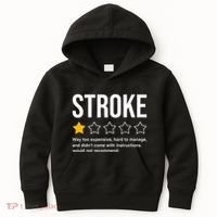 Stroke Survivor Heart Disease Warrior Fighter Cardiac Arrest Kids Hoodie thumb 0