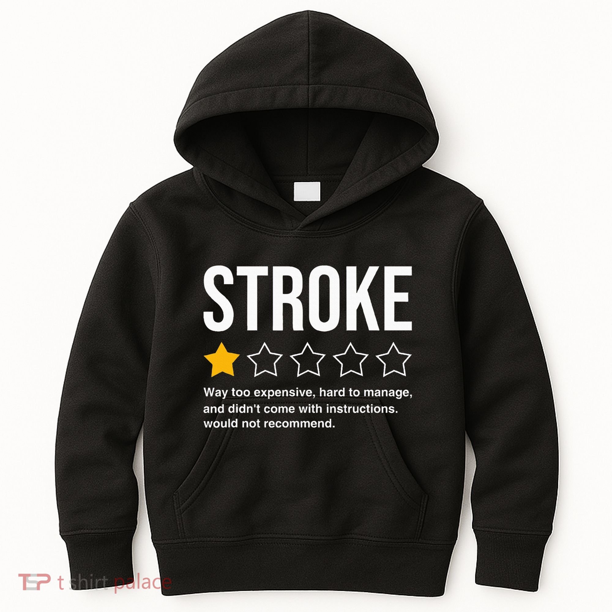 Stroke Survivor Heart Disease Warrior Fighter Cardiac Arrest Kids Hoodie