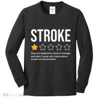 Stroke Survivor Heart Disease Warrior Fighter Cardiac Arrest Kids Long Sleeve Shirt thumb 0