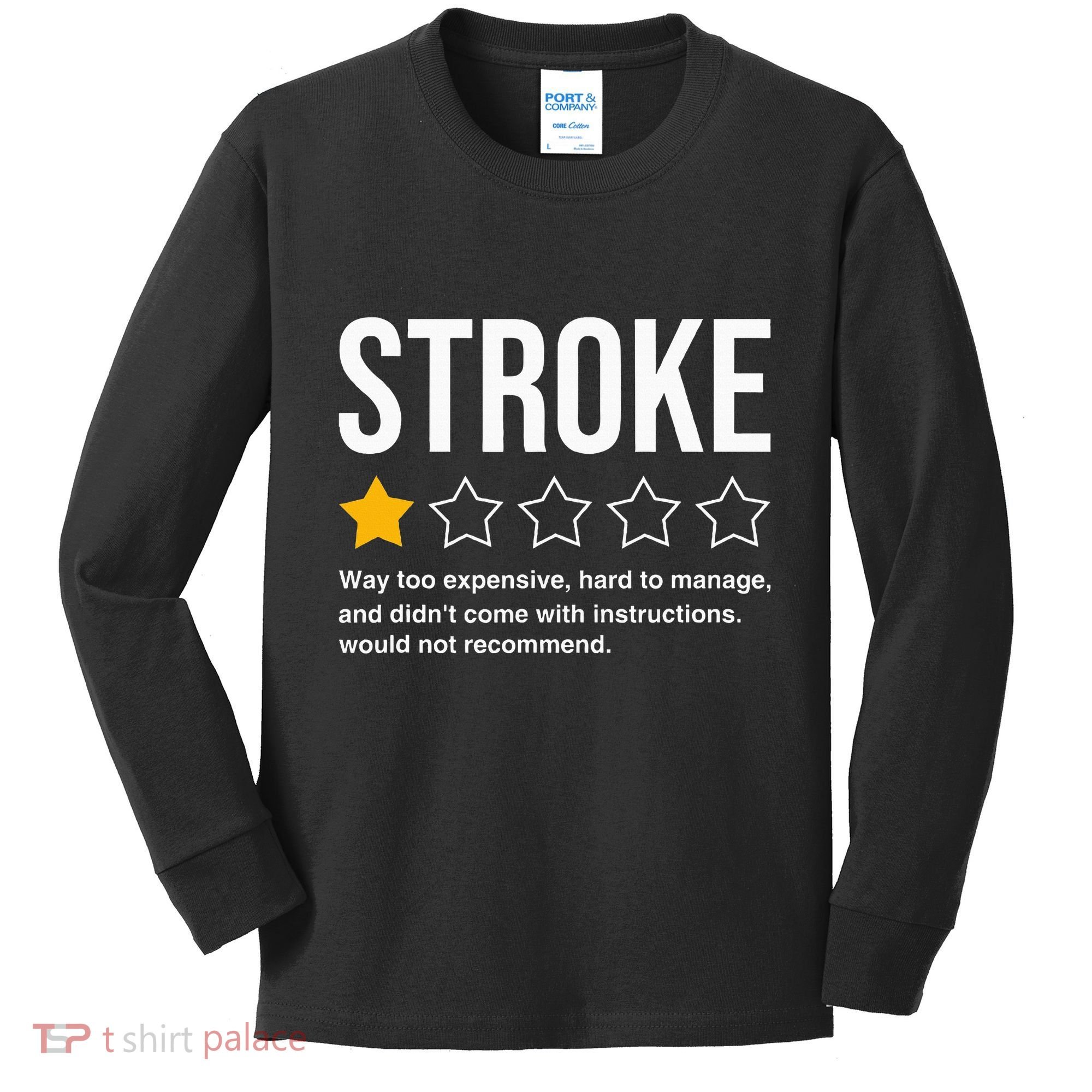 Stroke Survivor Heart Disease Warrior Fighter Cardiac Arrest Kids Long Sleeve Shirt