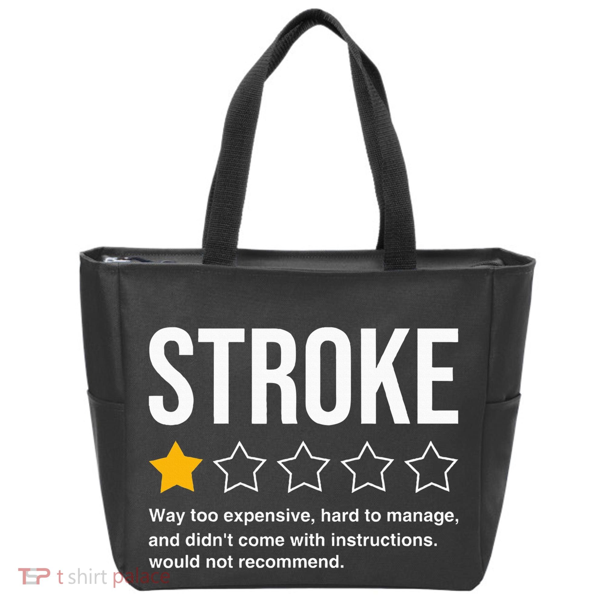 Stroke Survivor Heart Disease Warrior Fighter Cardiac Arrest Tote Bag