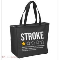 Stroke Survivor Heart Disease Warrior Fighter Cardiac Arrest Tote Bag thumb 2
