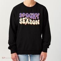 Spooky Season Halloween Groovy Retro Women's Sweatshirt thumb 0