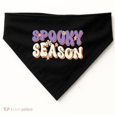 Spooky Season Halloween Groovy Retro USA-Made Doggie Bandana