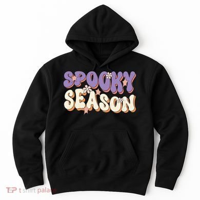Spooky Season Halloween Groovy Retro Hoodie