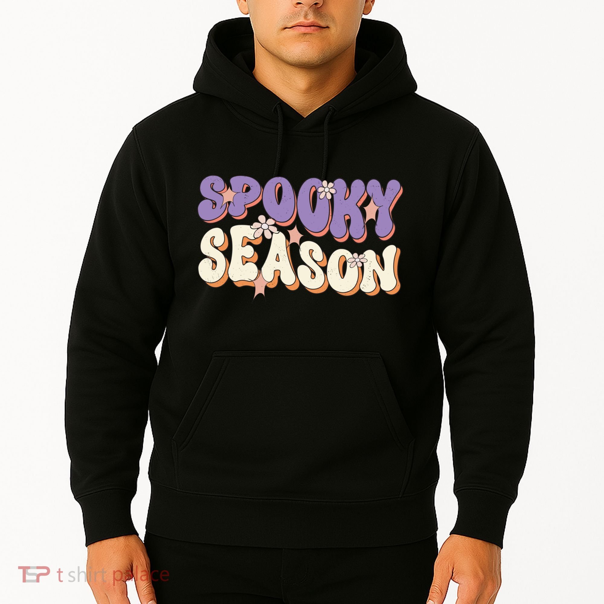 Spooky Season Halloween Groovy Retro Hoodie