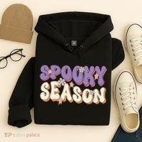 Spooky Season Halloween Groovy Retro Hoodie thumb 4