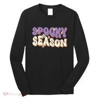 Spooky Season Halloween Groovy Retro Long Sleeve Shirt thumb 0