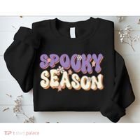 Spooky Season Halloween Groovy Retro Sweatshirt thumb 2