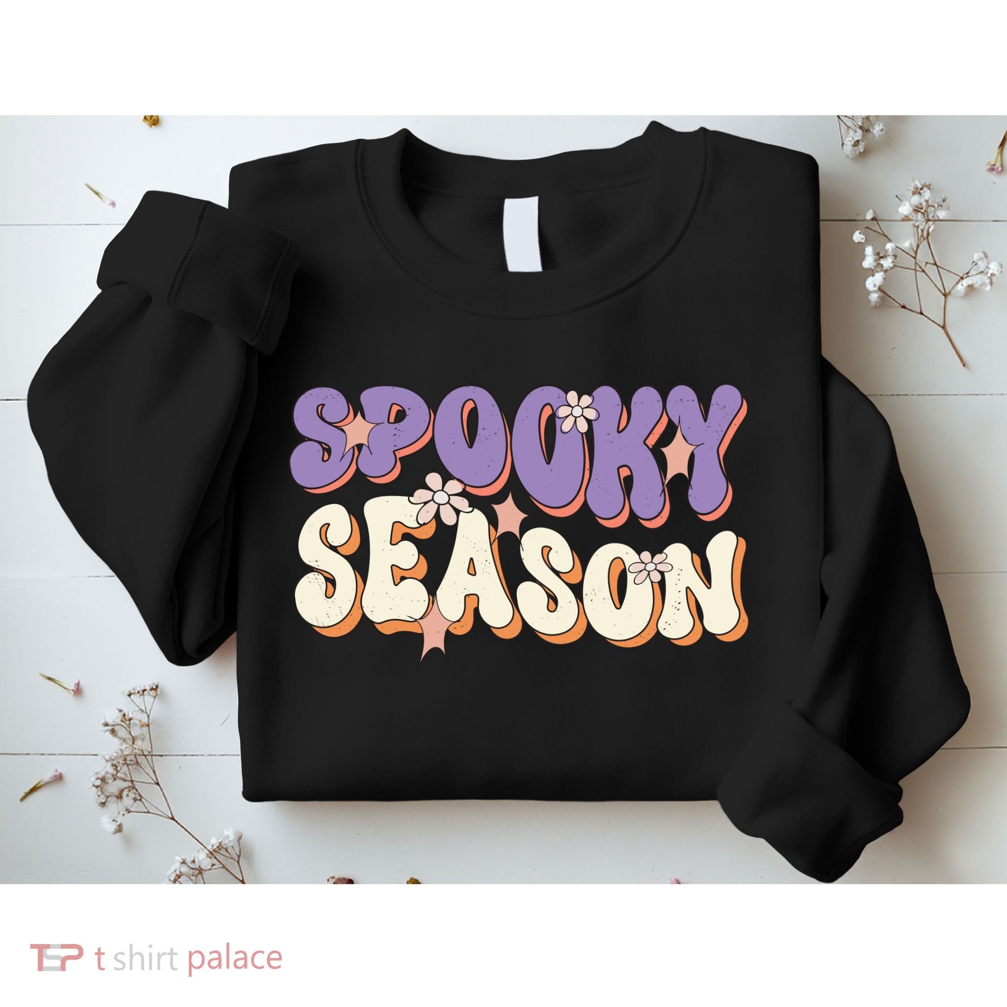 Spooky Season Halloween Groovy Retro Sweatshirt