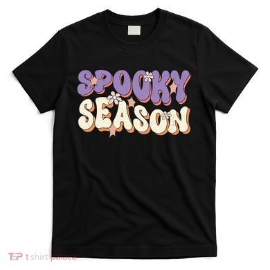 Spooky Season Halloween Groovy Retro T-Shirt