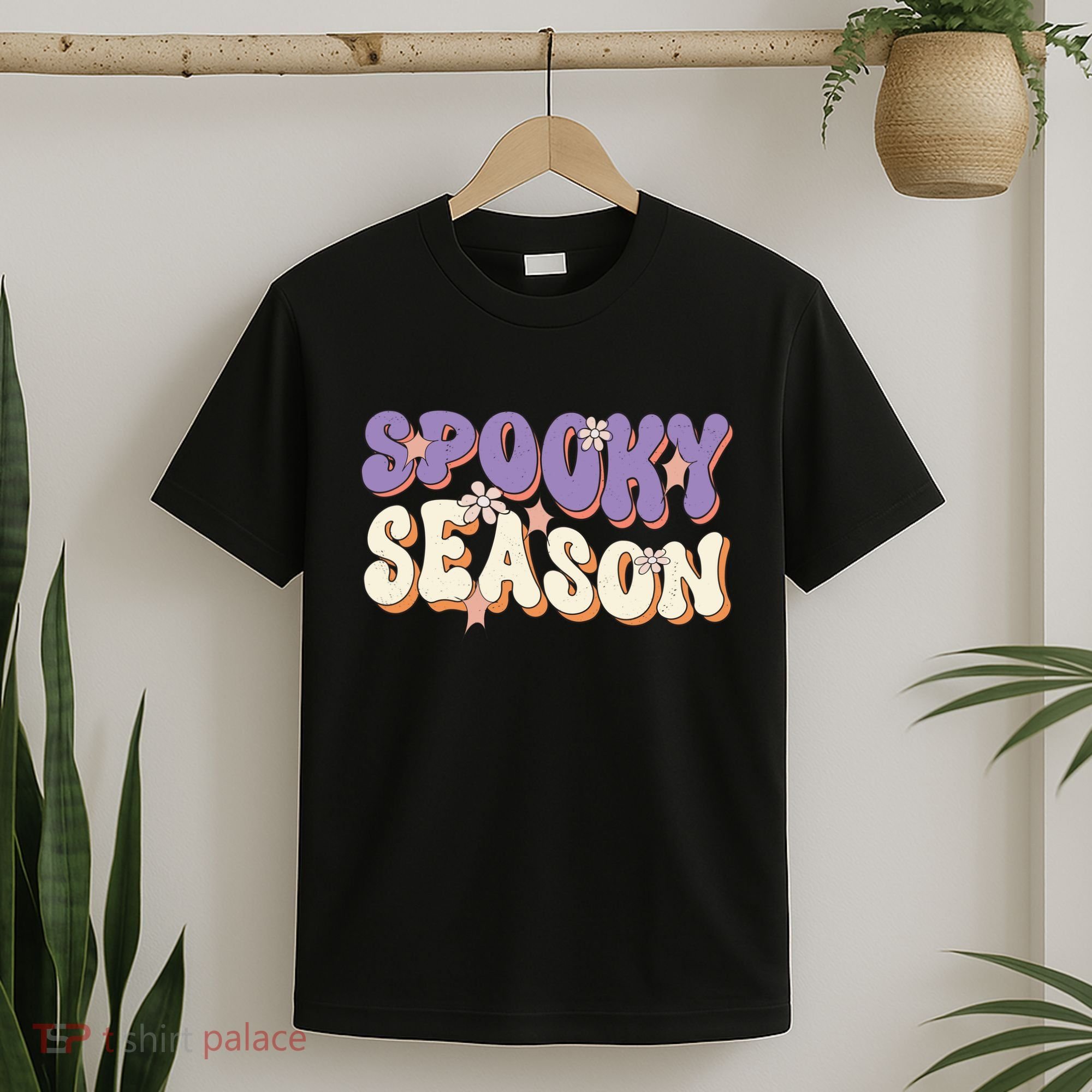 Spooky Season Halloween Groovy Retro T-Shirt
