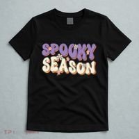 Spooky Season Halloween Groovy Retro T-Shirt thumb 5