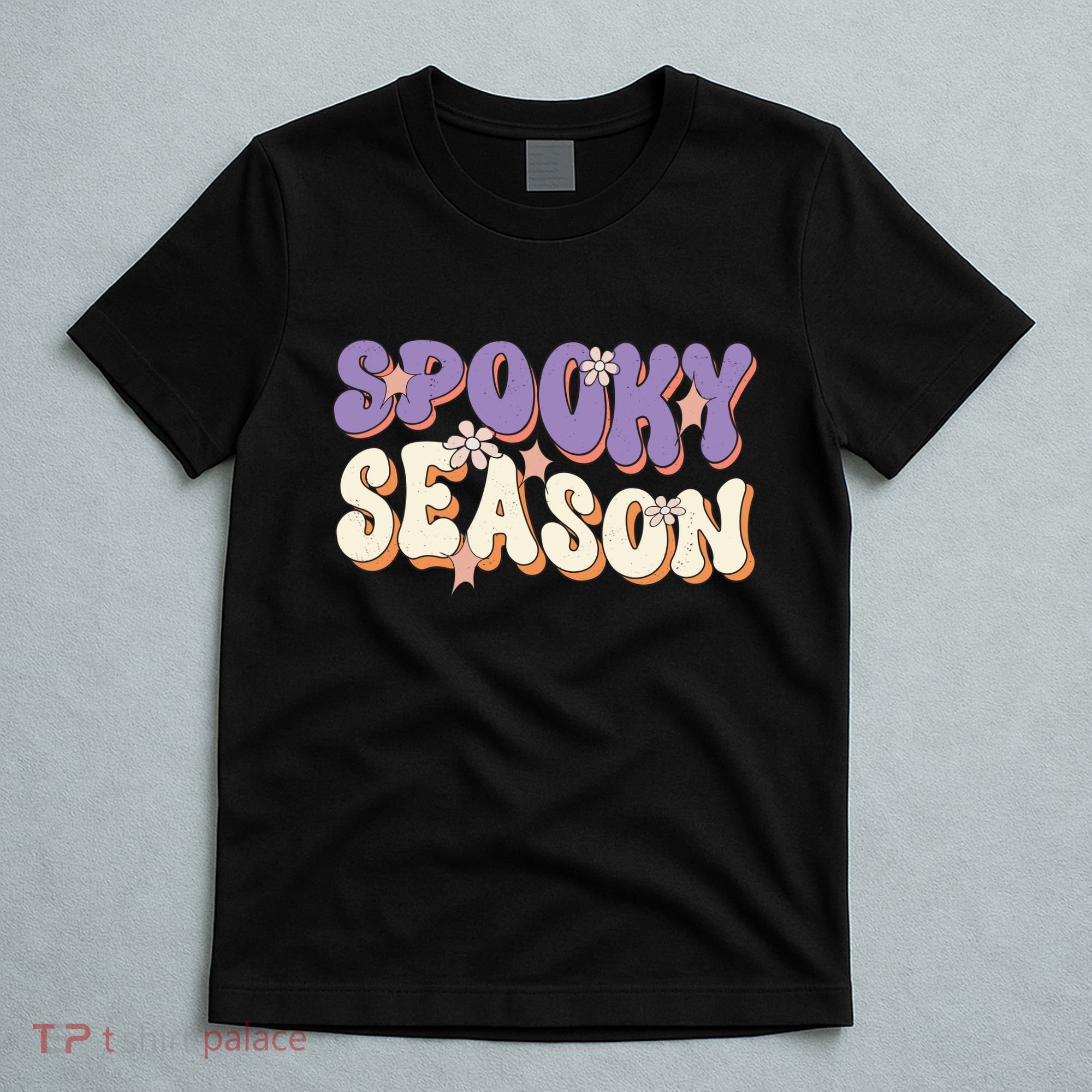 Spooky Season Halloween Groovy Retro T-Shirt