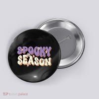 Spooky Season Halloween Groovy Retro Button thumb 0