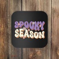 Spooky Season Halloween Groovy Retro Coaster thumb 0