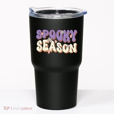 Spooky Season Halloween Groovy Retro Tumbler