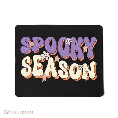 Spooky Season Halloween Groovy Retro Mousepad