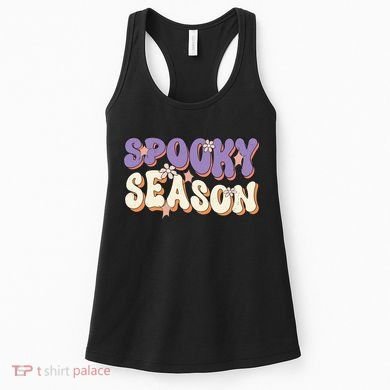 Spooky Season Halloween Groovy Retro Women's Tank Top