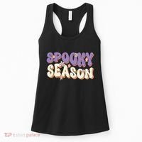 Spooky Season Halloween Groovy Retro Women's Tank Top thumb 0