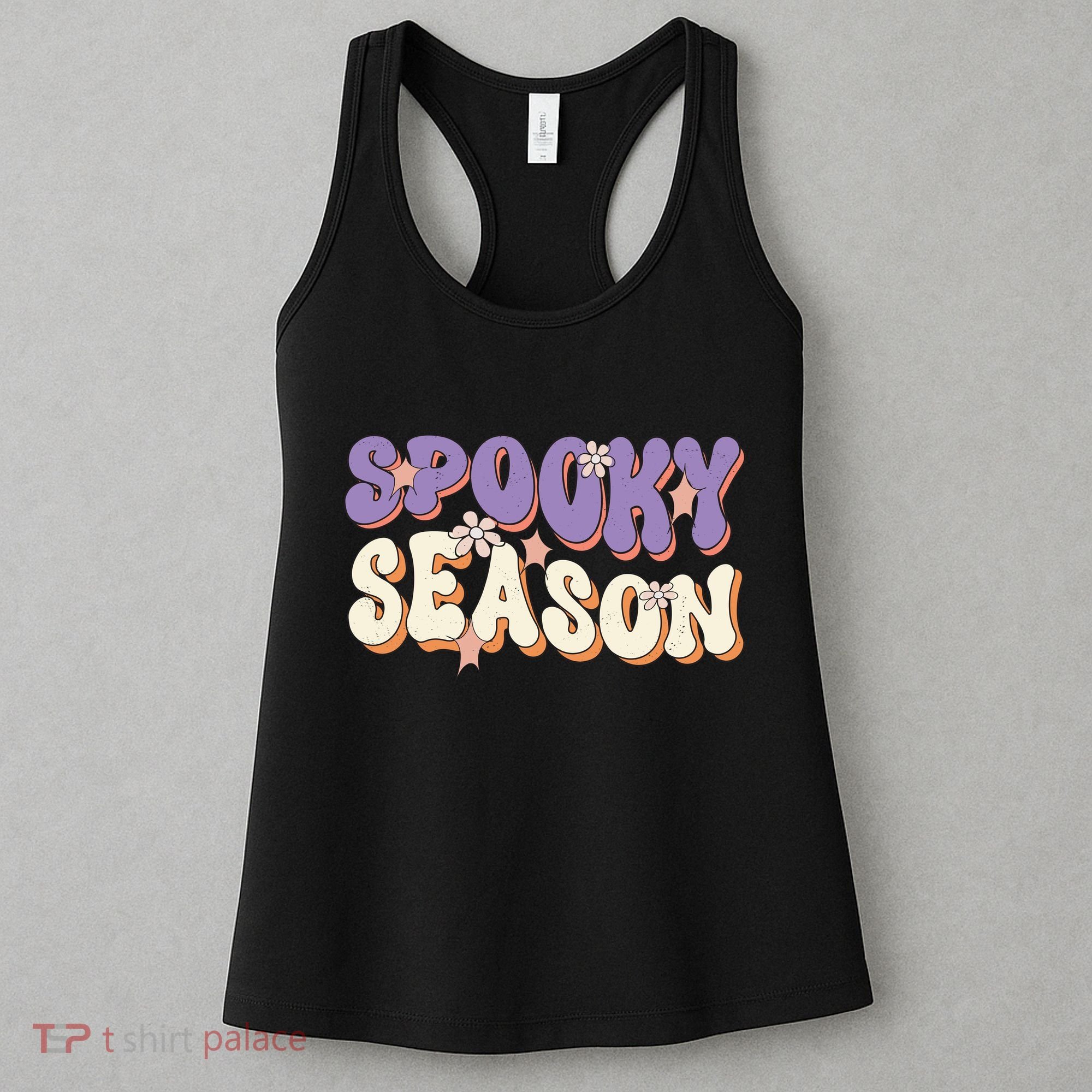 Spooky Season Halloween Groovy Retro Women's Tank Top