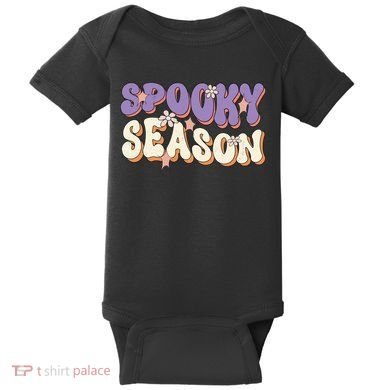 Spooky Season Halloween Groovy Retro Baby Bodysuit